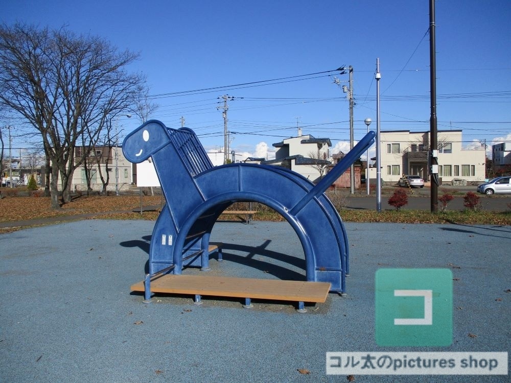 公園の風景(遊具)①10枚・1セット