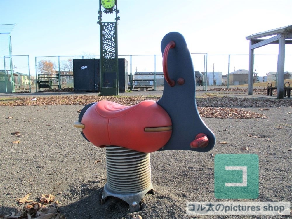 公園の風景(遊具)①10枚・1セット