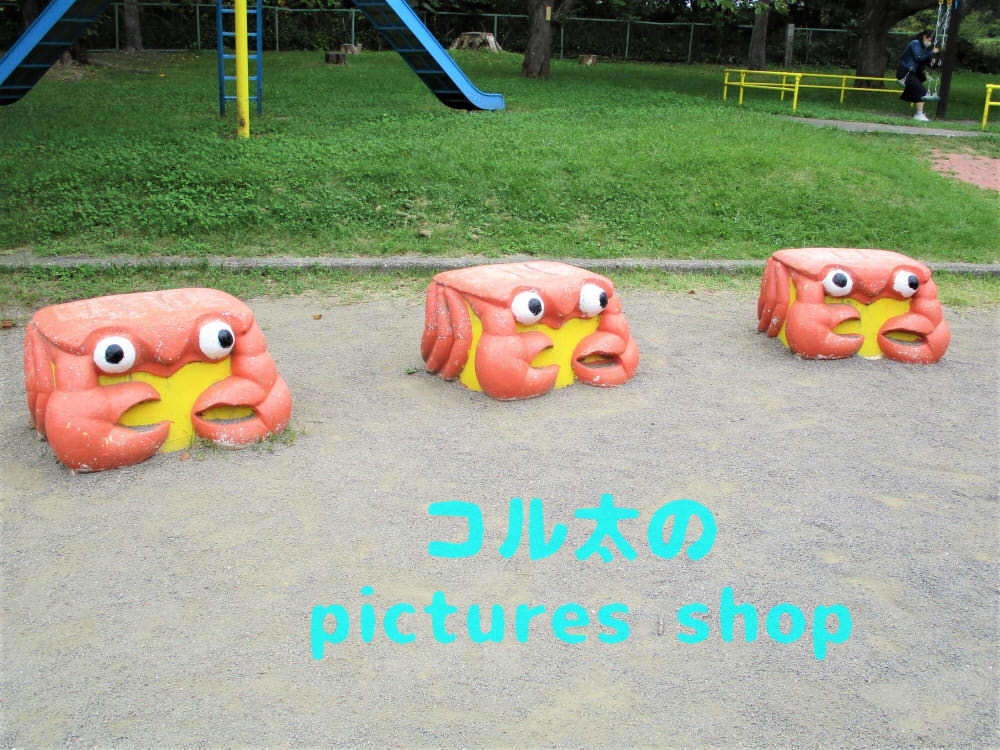 公園の風景(遊具)②10枚・1セット