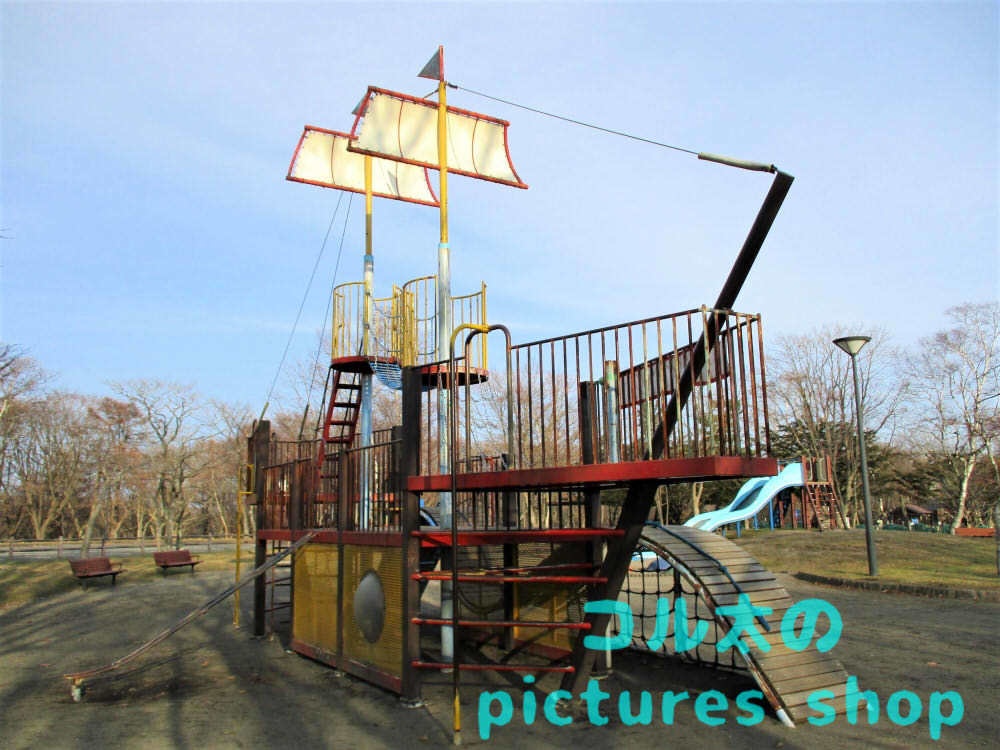 公園の風景(遊具)②10枚・1セット