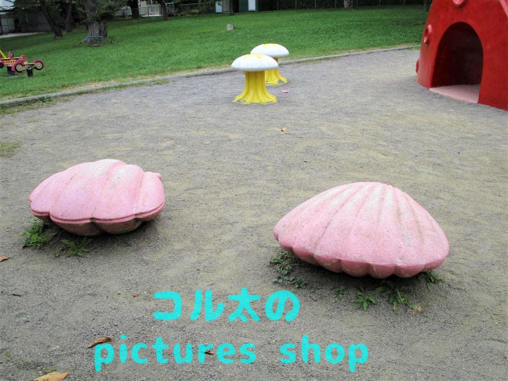 公園の風景(遊具)②10枚・1セット