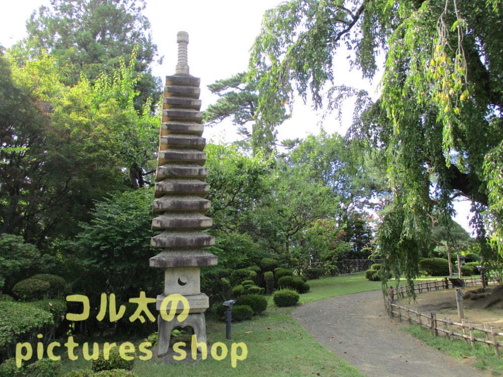 日本の城と庭園の風景10枚・1セット