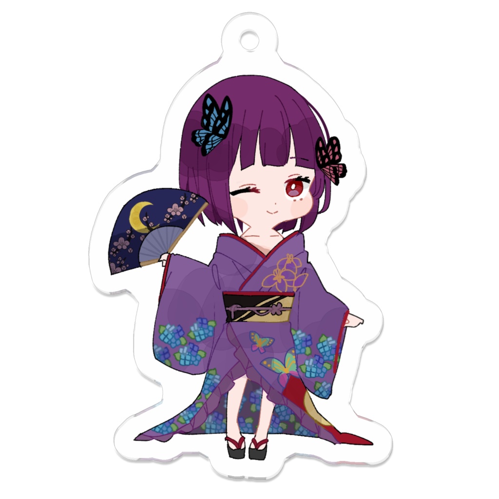 雨月れんアクリルキーホルダー