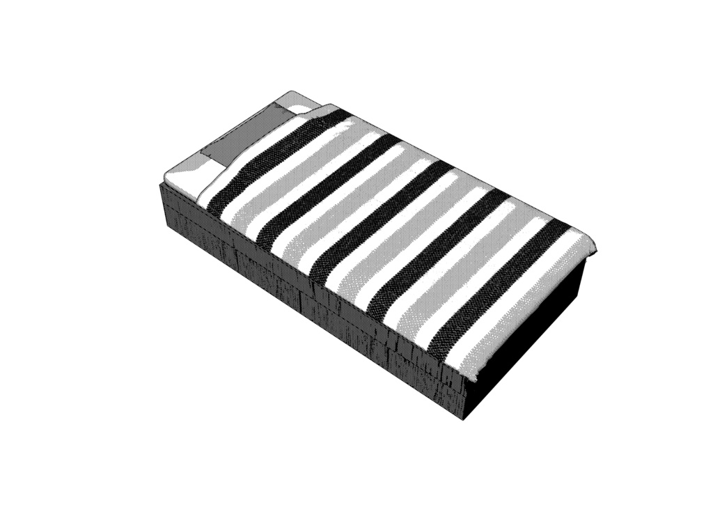 引き出し付き木製ベッド