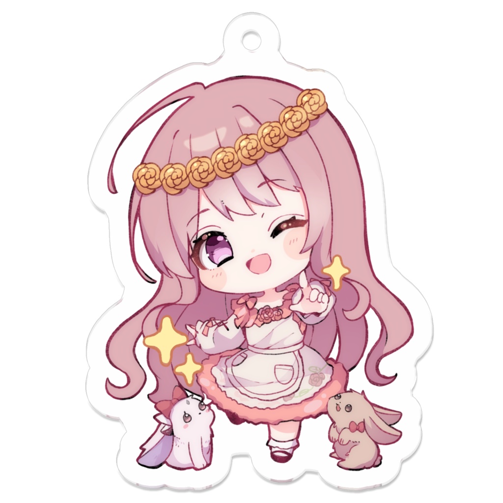 暁月はくのきらりんアクキー