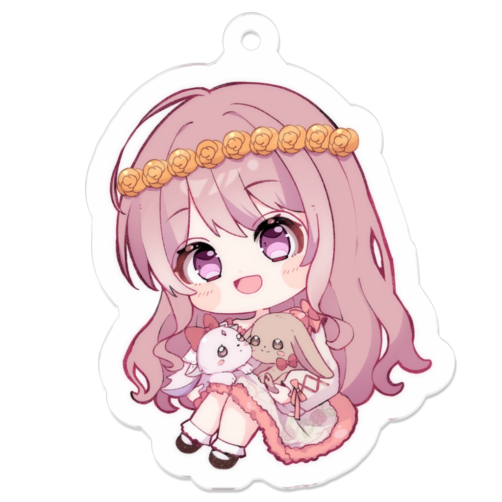 暁月はくのおすわりアクキー