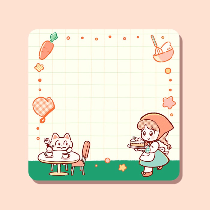 ミニメモパッド(オレンジ)