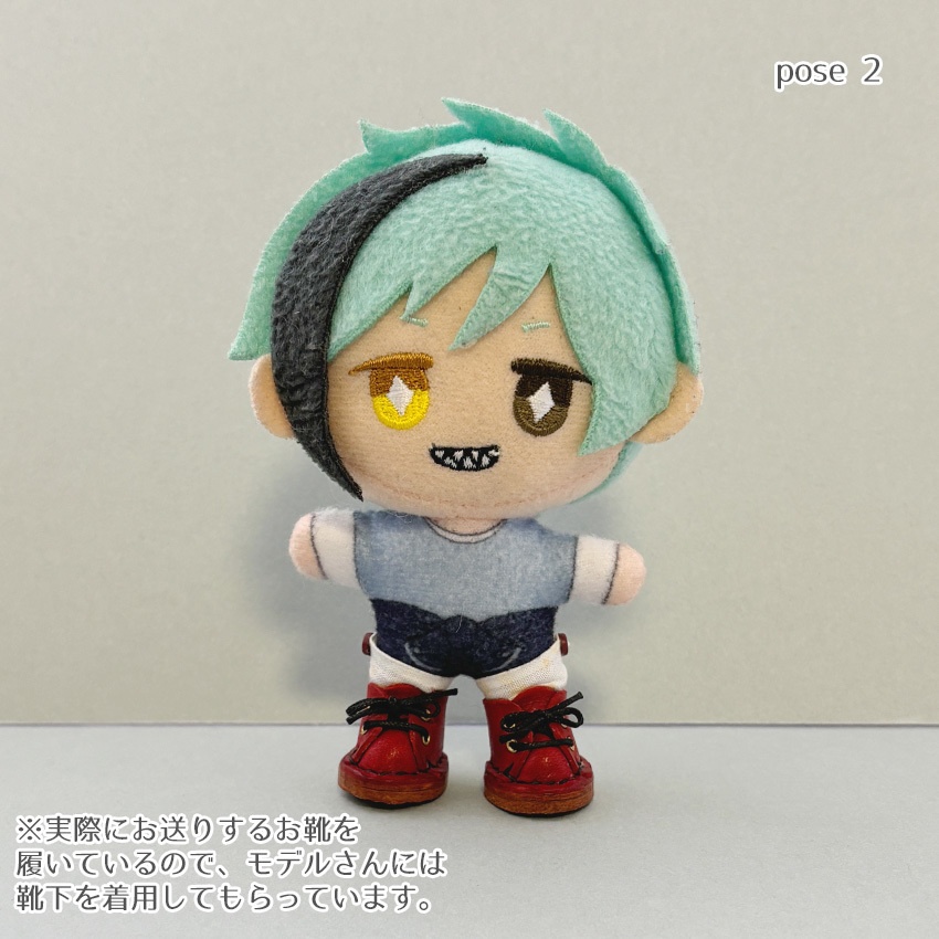 ぬい靴 ツイステ 10cmマスコット用 本革レザーシューズ ブラウン・ダークブラウン・ワインレッド・レッド