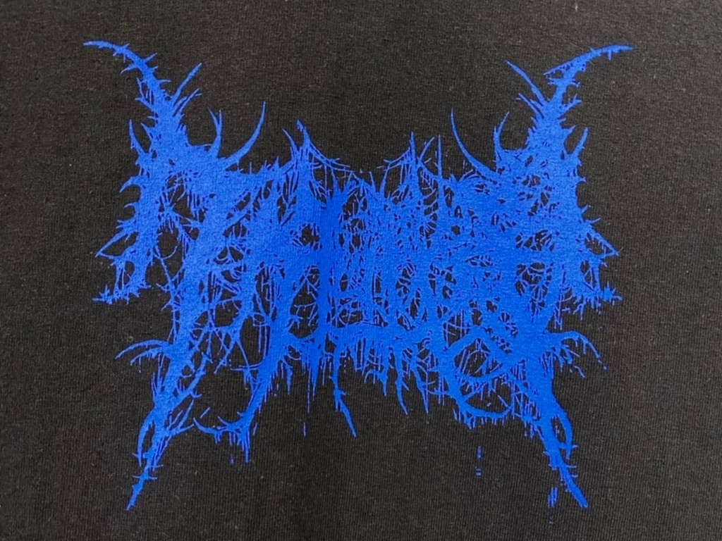 【青】ケケケッロゴTシャツ(design by 金風呂タロウ) 受注生産