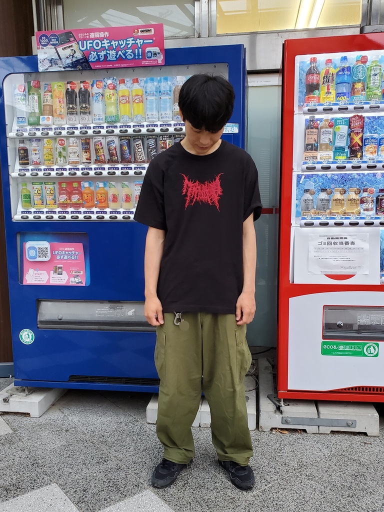 【蛍光緑】ケケケッロゴTシャツ(design by 金風呂タロウ) 受注生産