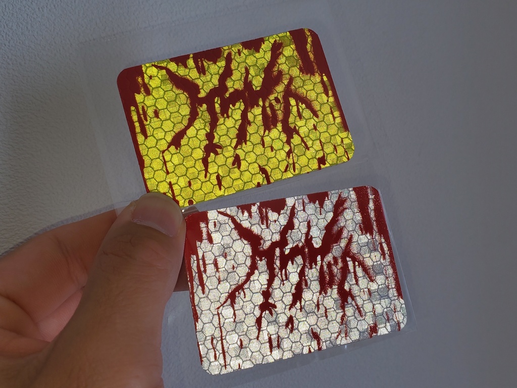 ケケケッロゴ 血ミドロリフレクターステッカー