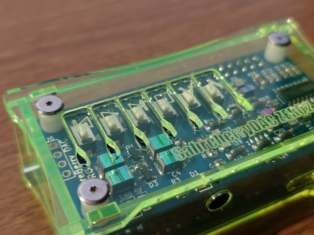 SabreberryDAC Zero2 Acrylic Enclosure