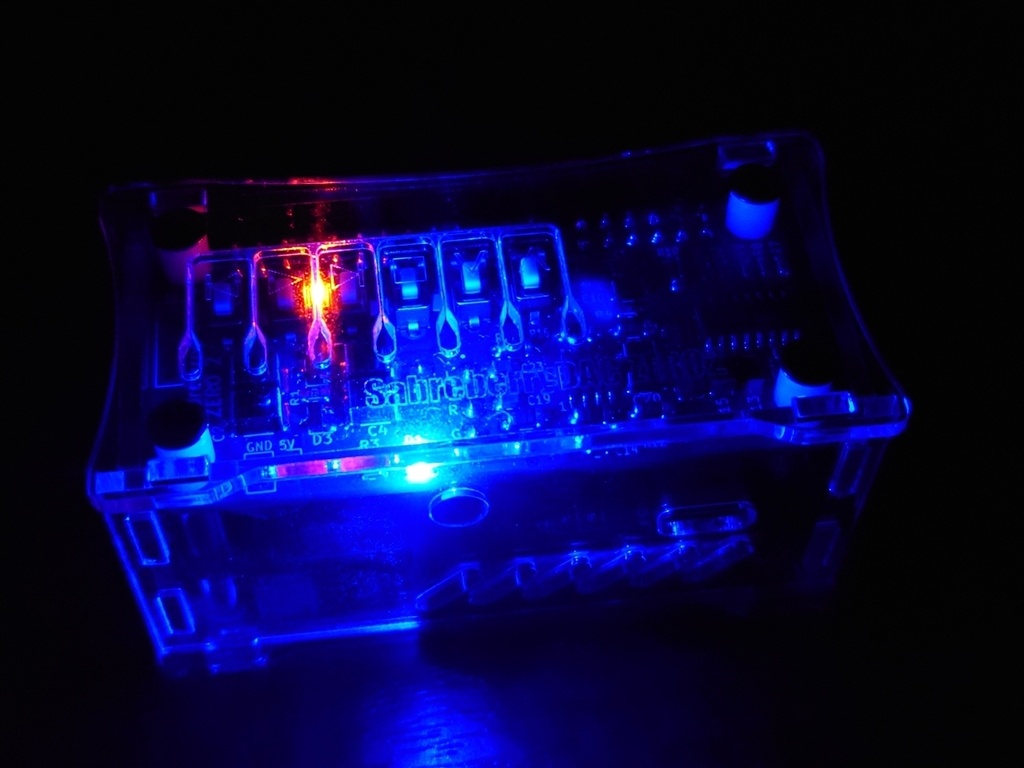 SabreberryDAC Zero2 Acrylic Enclosure with UPS HAT