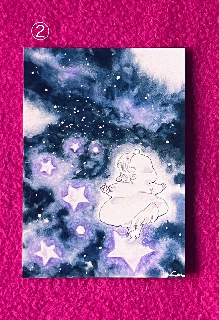 イラストカード(ほぼ原寸_B8サイズ)