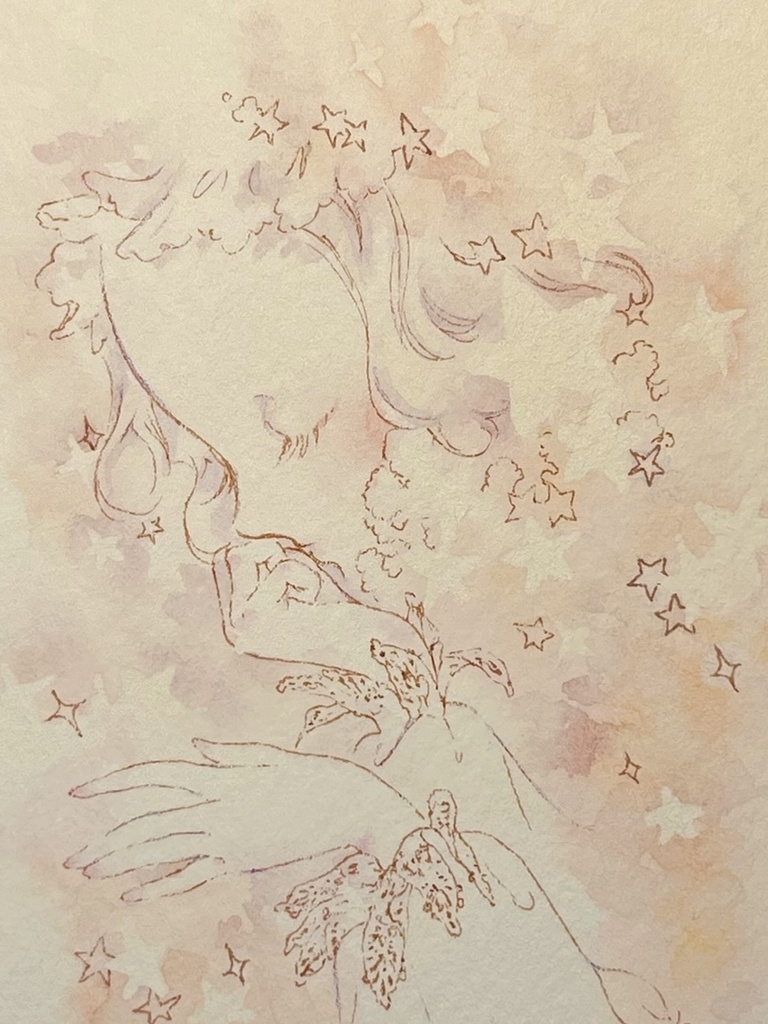 まだ覚めたくないな【フレームレス原画】