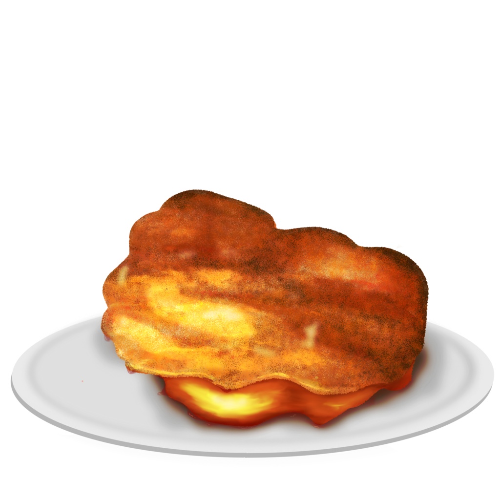 【透過素材】照り焼きチキン