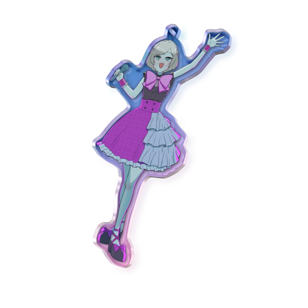 オーロラアクリルキーホルダー(ぽいど/“IDOL” Collection)