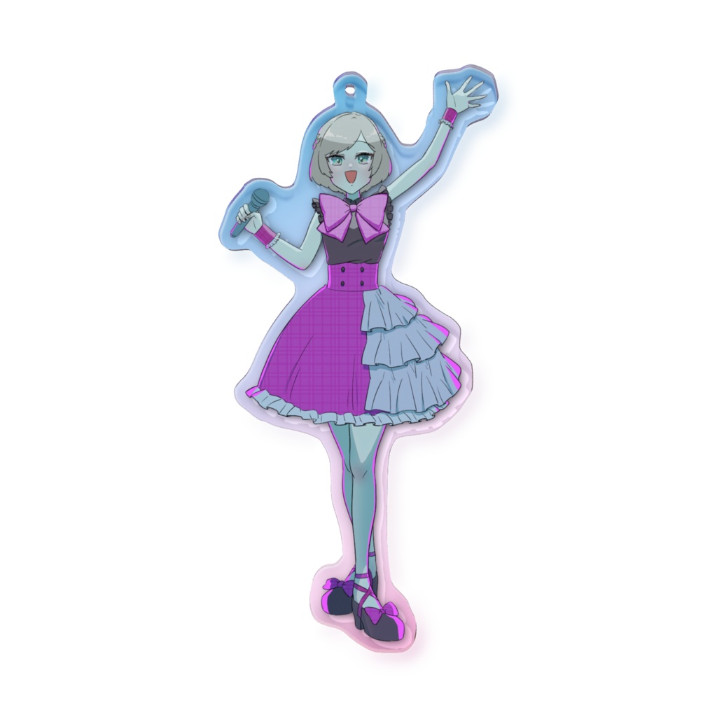 オーロラアクリルキーホルダー(ぽいど/“IDOL” Collection)