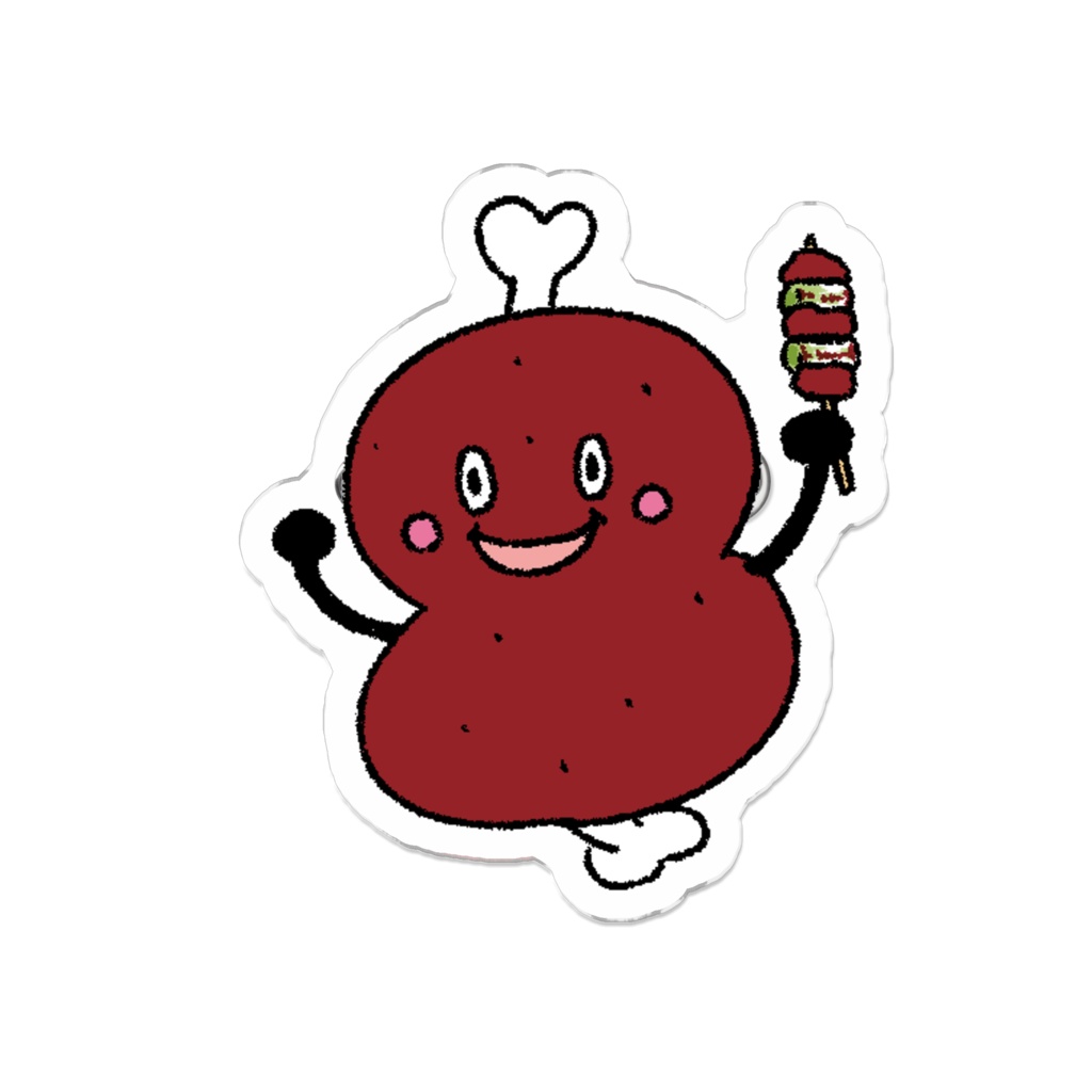 ニクモンアクリルバッジ