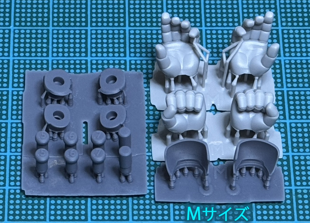 丸指タイプ 握り拳、平手セット
