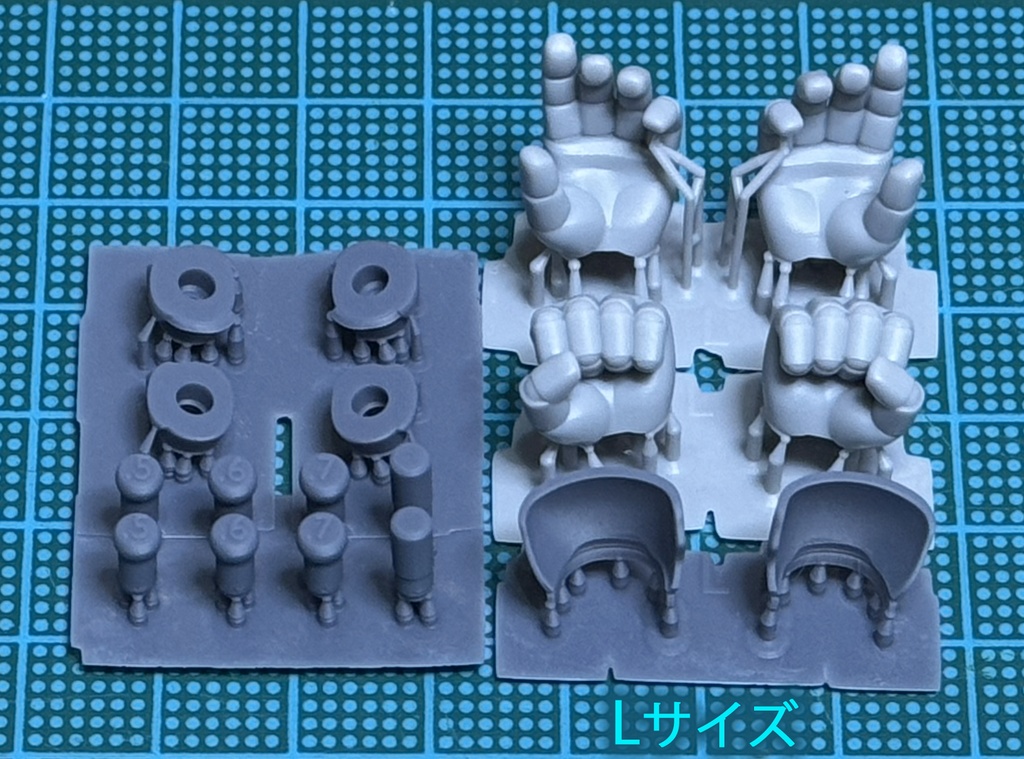 丸指タイプ 握り拳、平手セット