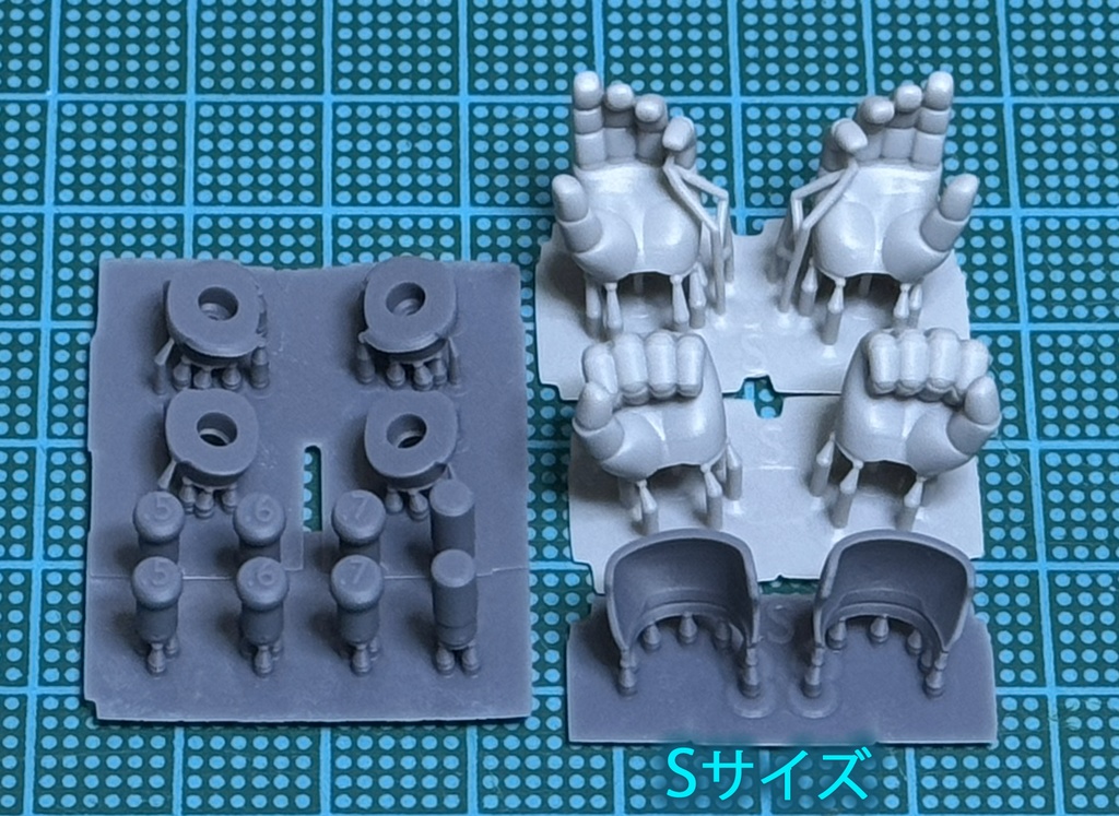 丸指タイプ 握り拳、平手セット