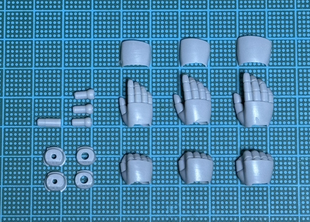 丸指タイプ(サイズS,M,L)握り拳、平手お試しフルセット