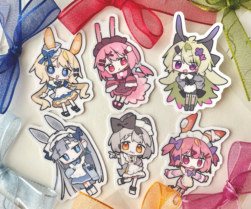 ウミウシメイド服 ステッカー&自立ミニアクスタセット