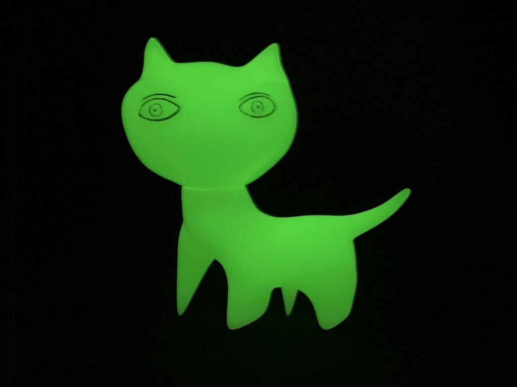 【蓄光】SCP-040-JP「ねこです」ソフビフィギュア