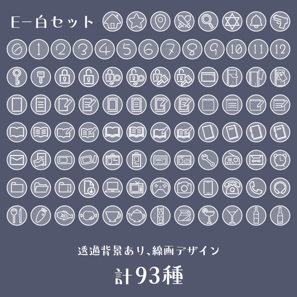 【無料版あり】TRPGアイコンセット【93種×10パターン】
