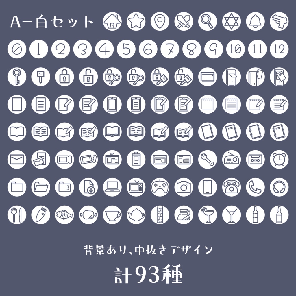 【無料版あり】TRPGアイコンセット【93種×10パターン】