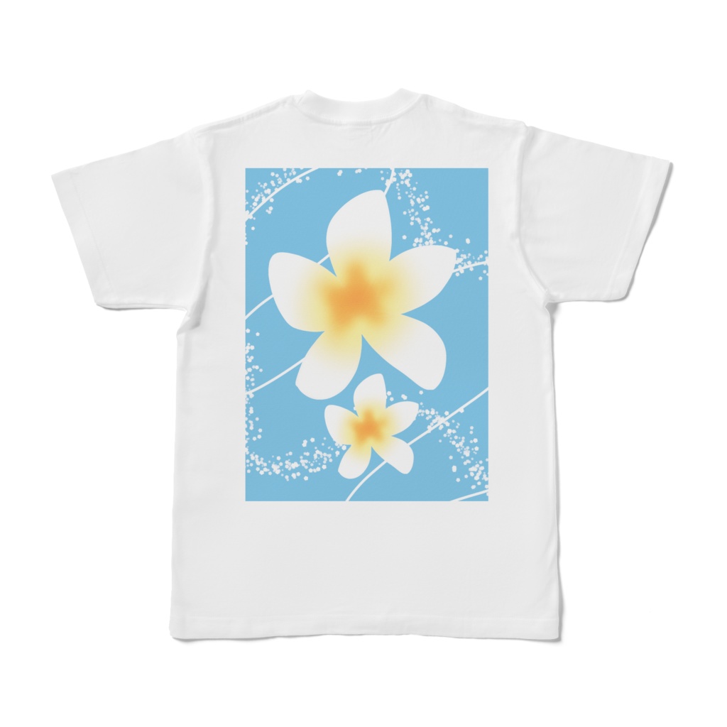 プルメリア ブルー Tシャツ