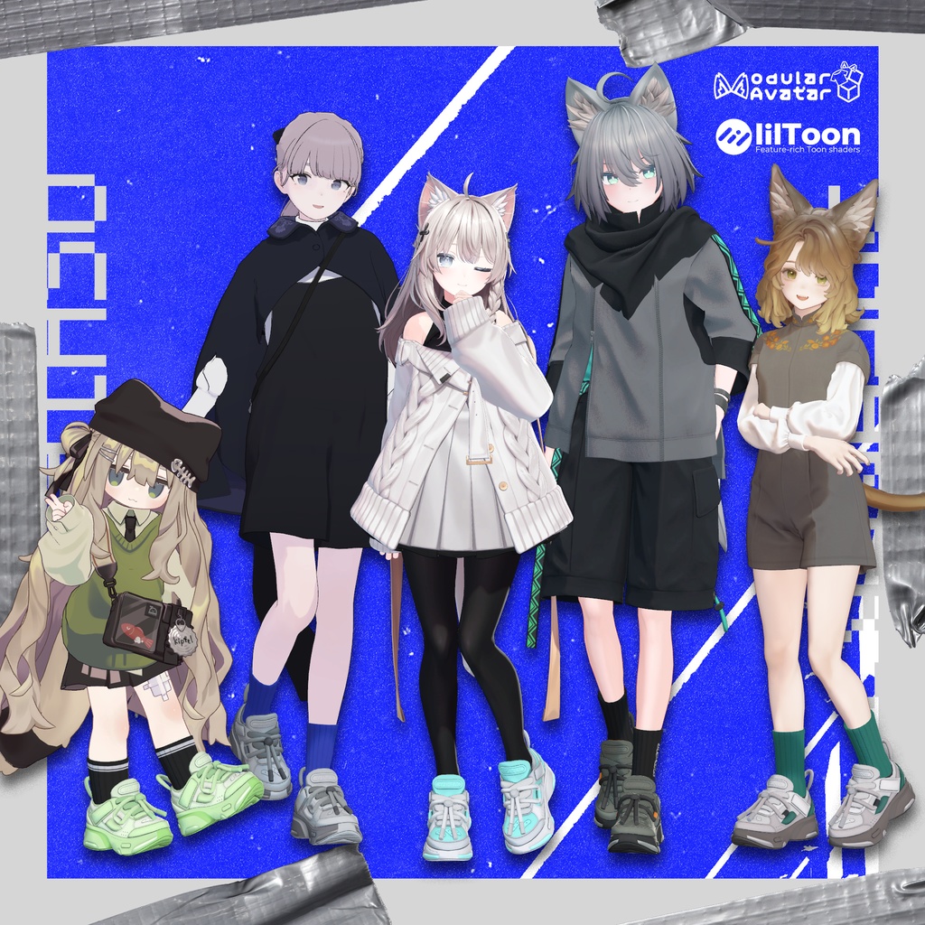 【VRChat想定】アバター用スニーカー『WARV』【複数アバター対応】