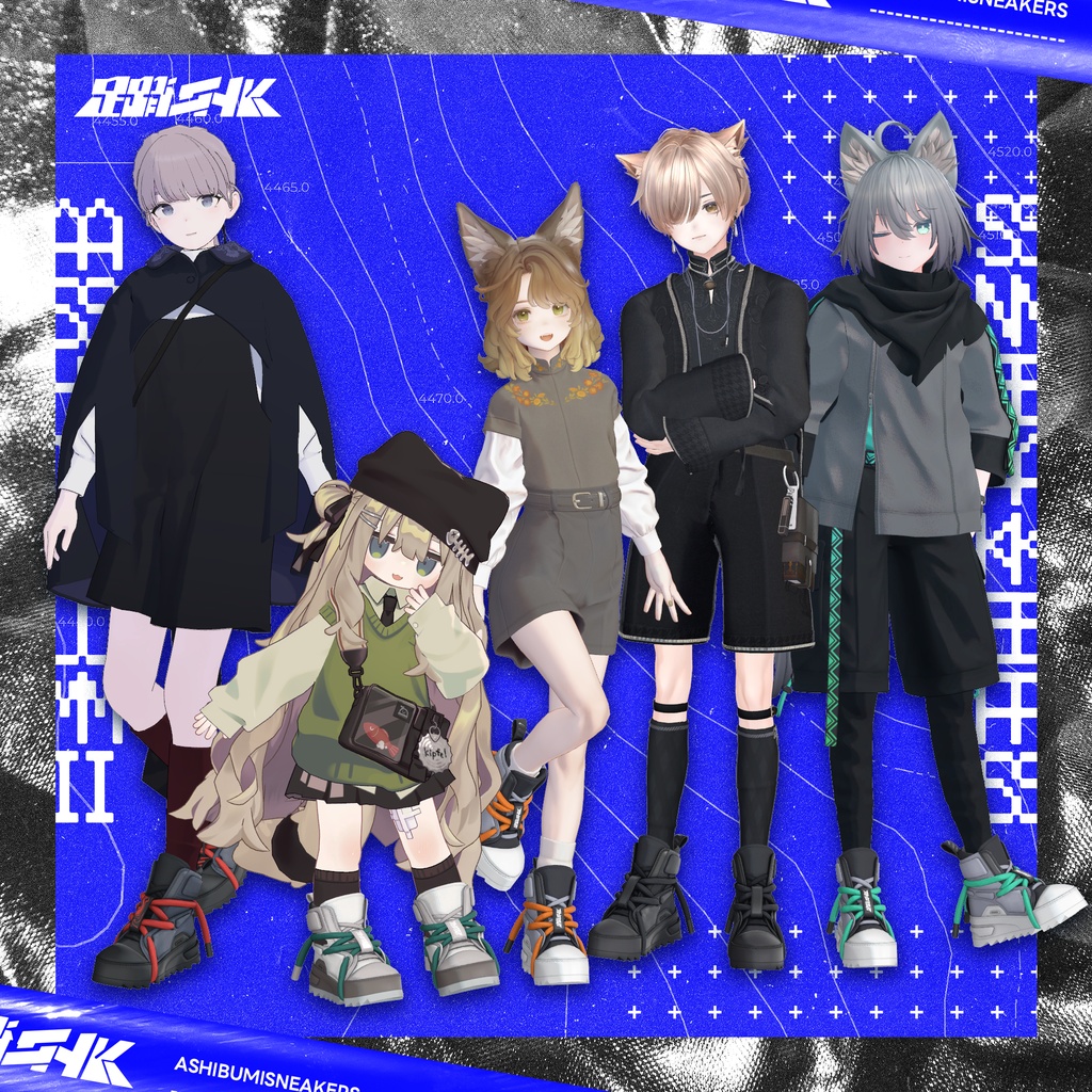 【VRChat想定】アバター用スニーカー『TREDS』【複数アバター対応】