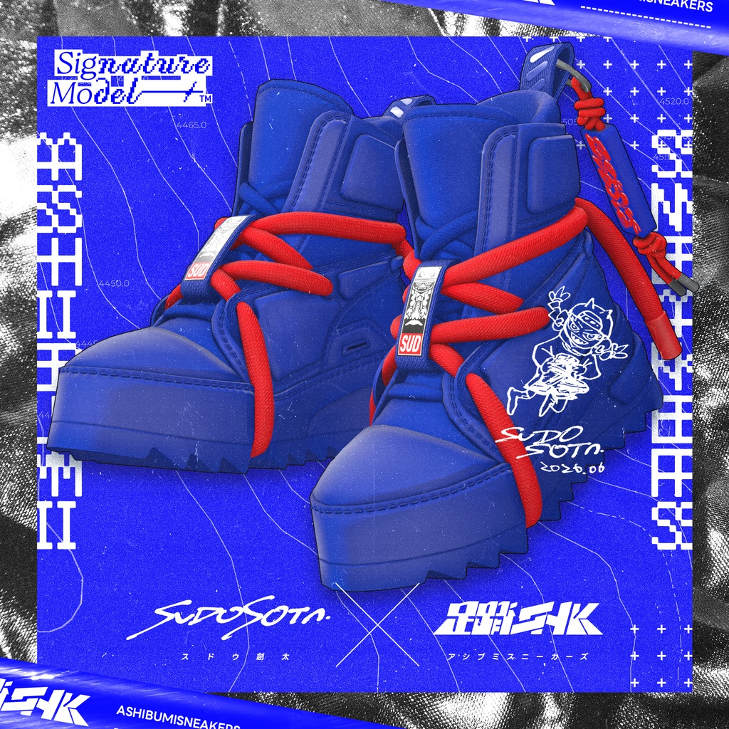 【VRChat想定】アバター用スニーカー『TREDS』【複数アバター対応】