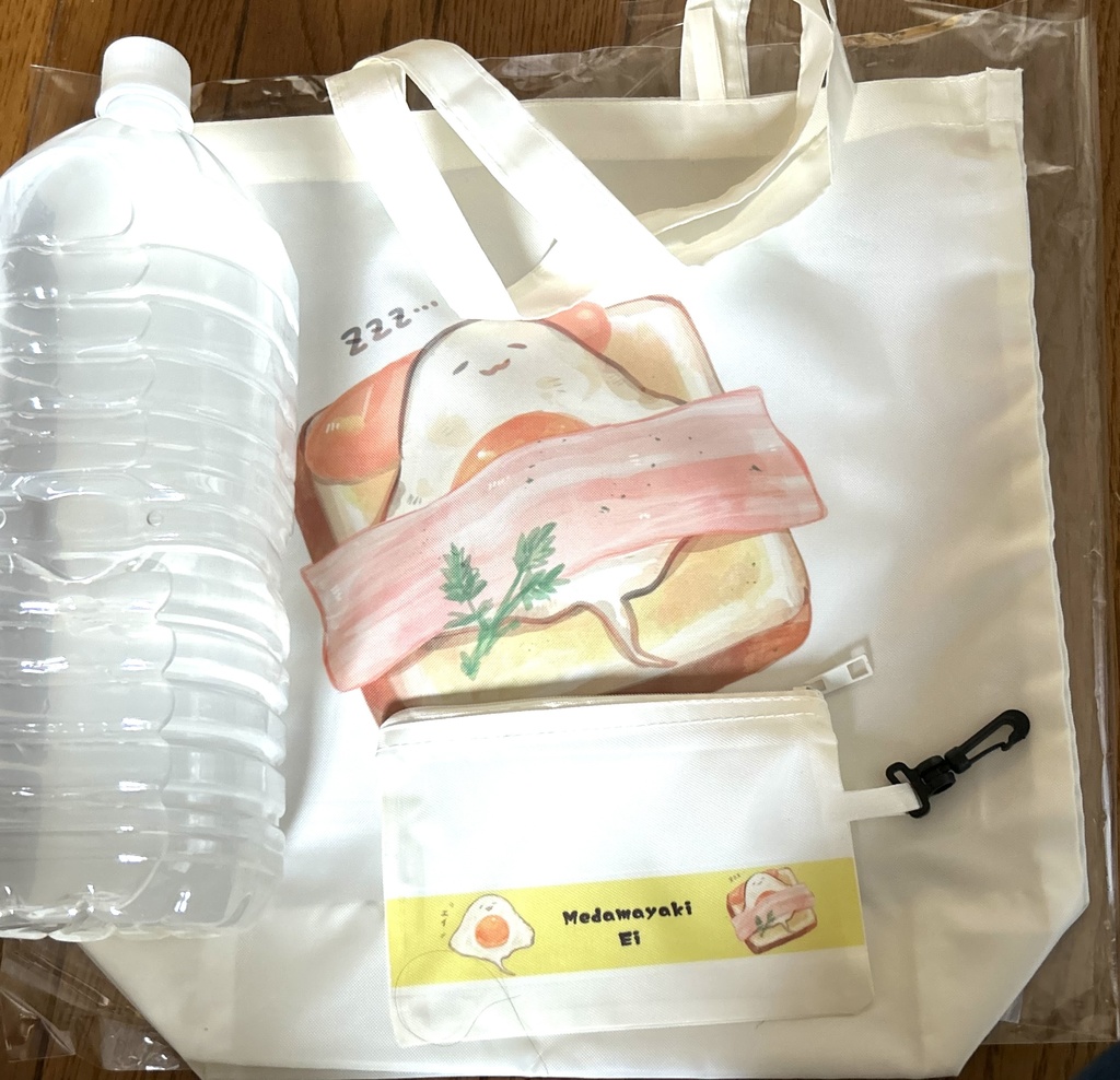 目玉焼きエイのエコバッグ