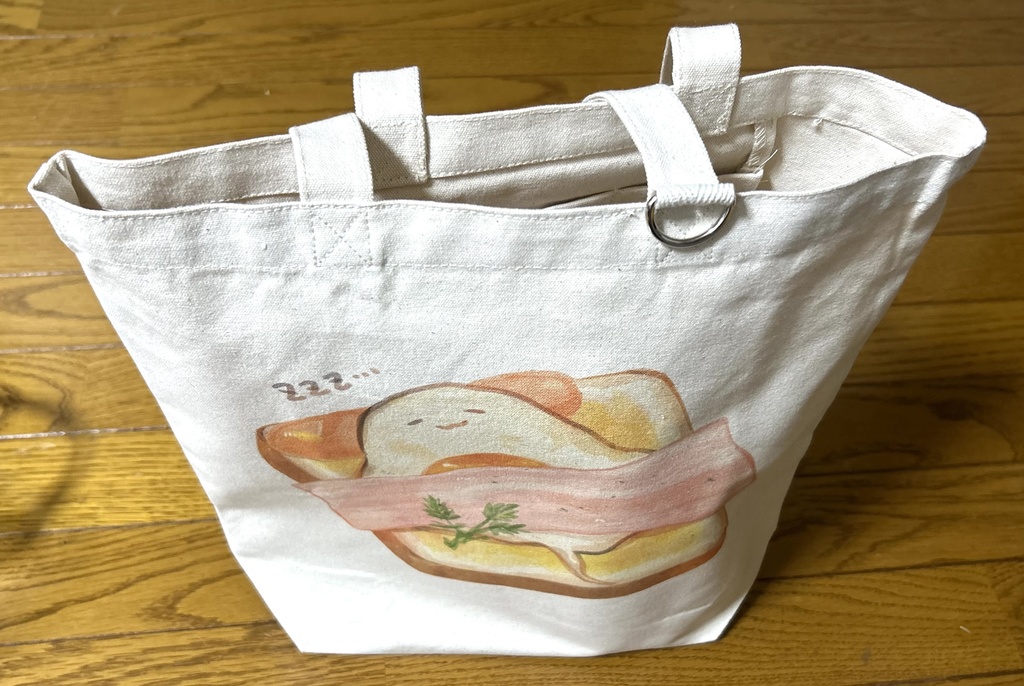 目玉焼きエイのトートバッグ