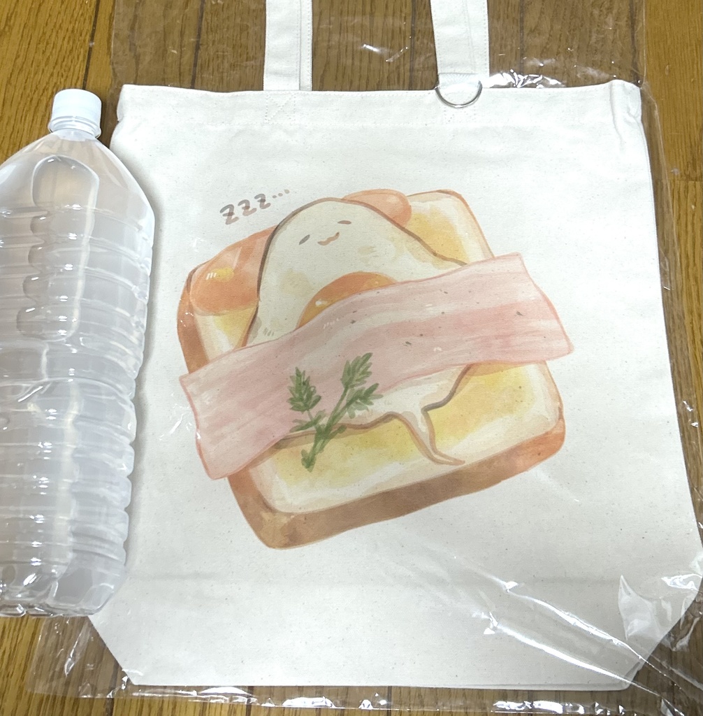 目玉焼きエイのトートバッグ