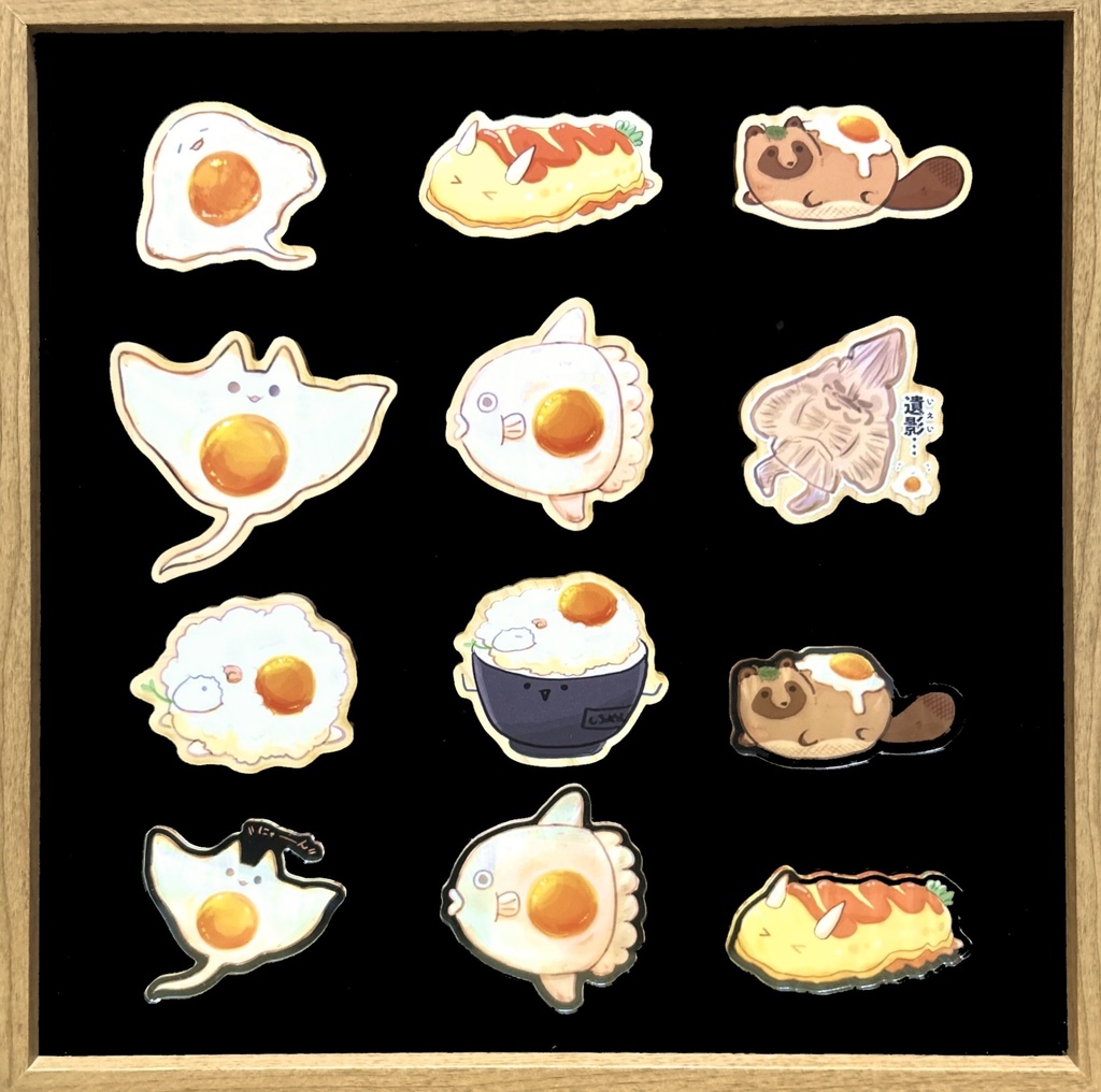 目玉焼きエイたちのマグネット