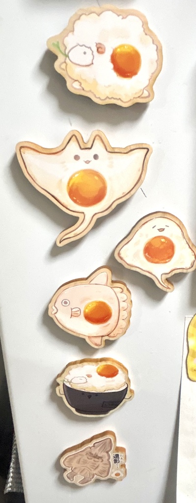 目玉焼きエイたちのマグネット