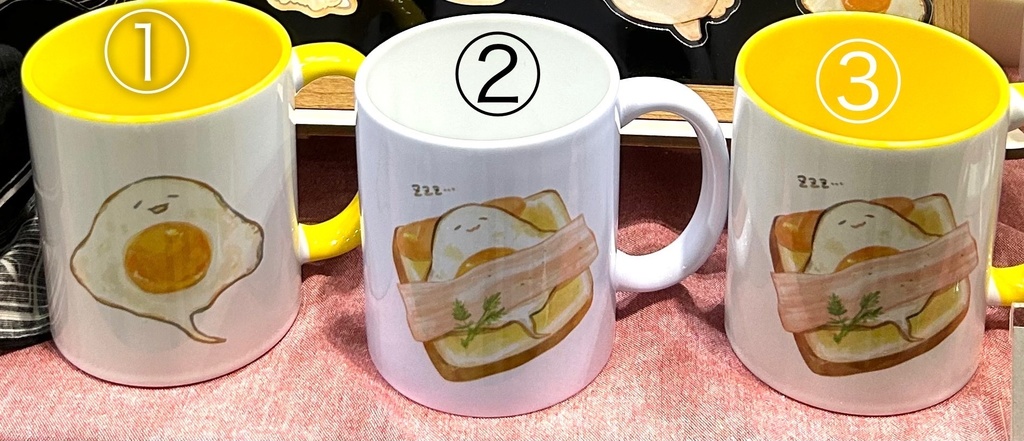 目玉焼きエイのマグカップ