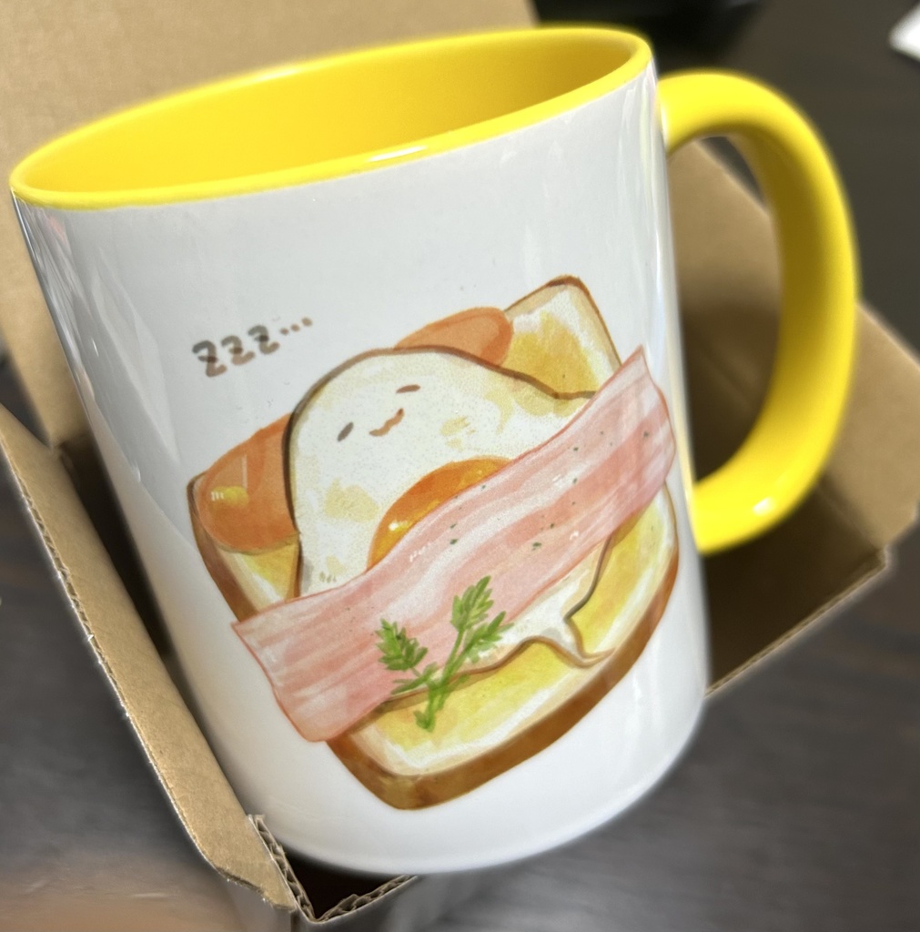 目玉焼きエイのマグカップ