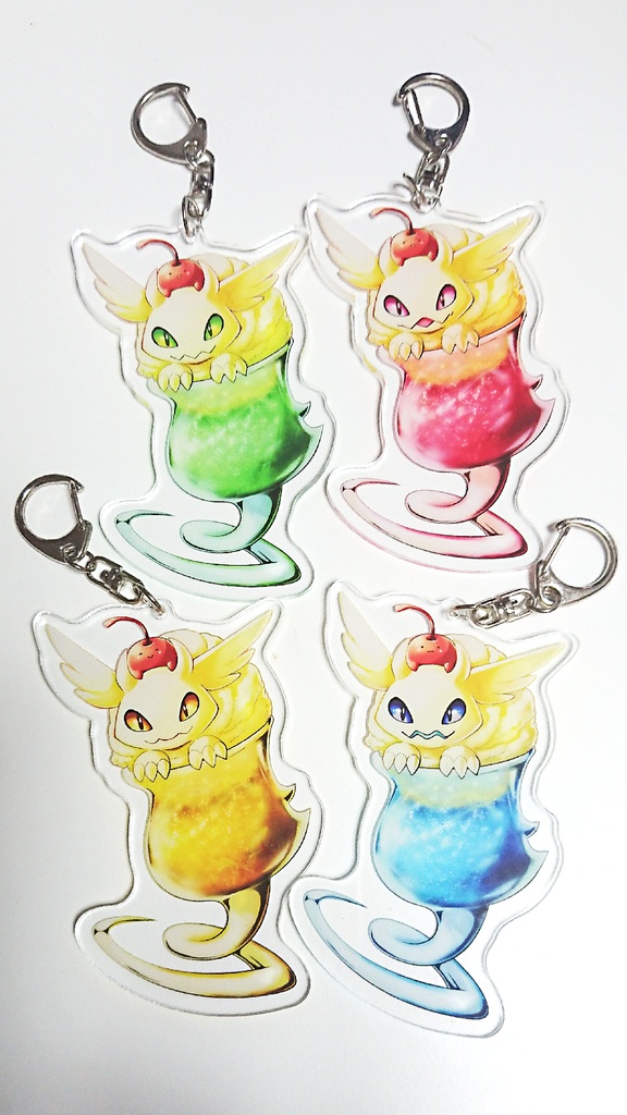 【値下げ】クリームソーダドラゴン アクリルキーホルダー