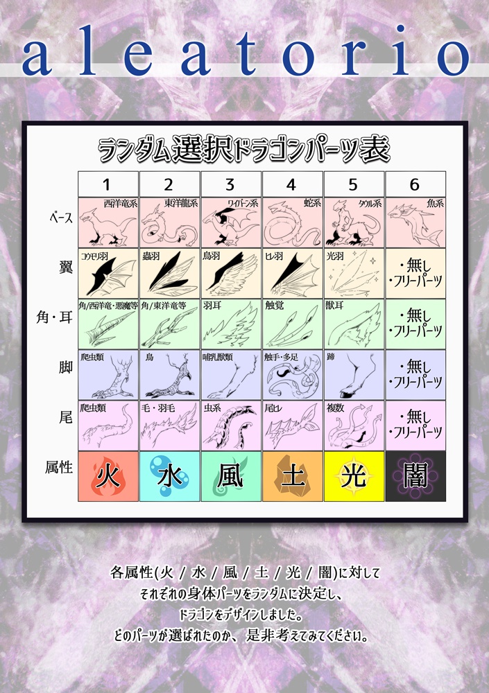 イラスト集『aleatorio』