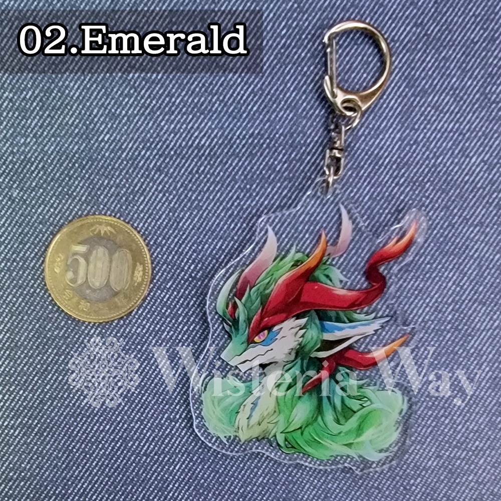 ドラゴン・モンスターHeadshotアクリルキーホルダー