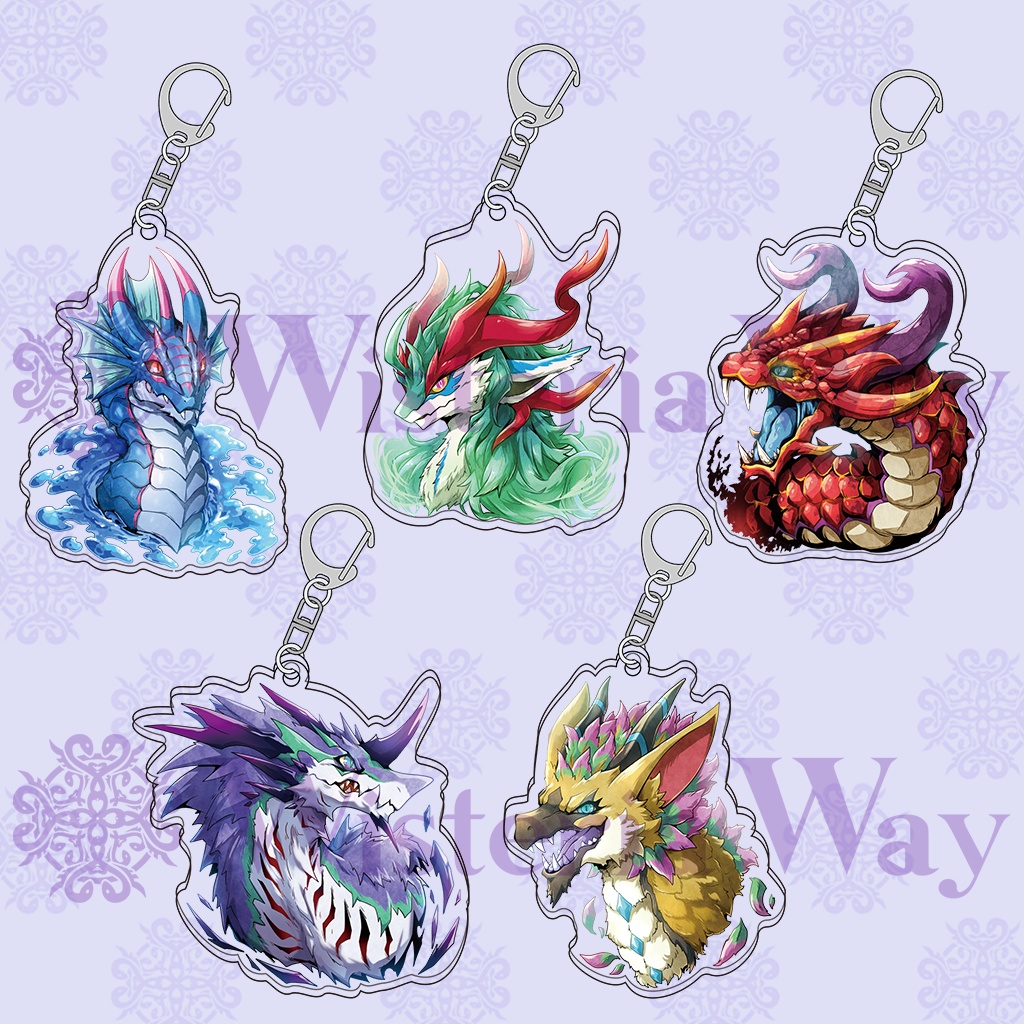 ドラゴン・モンスターHeadshotアクリルキーホルダー