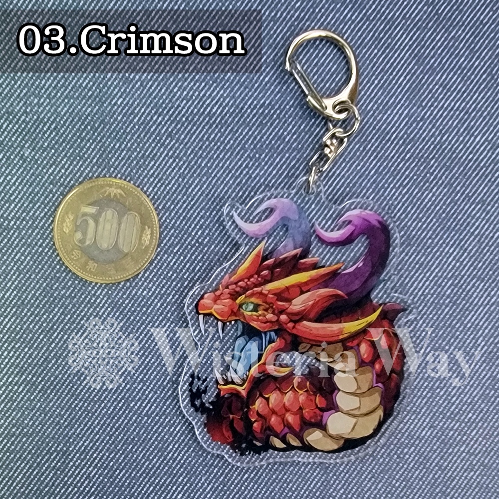 ドラゴン・モンスターHeadshotアクリルキーホルダー