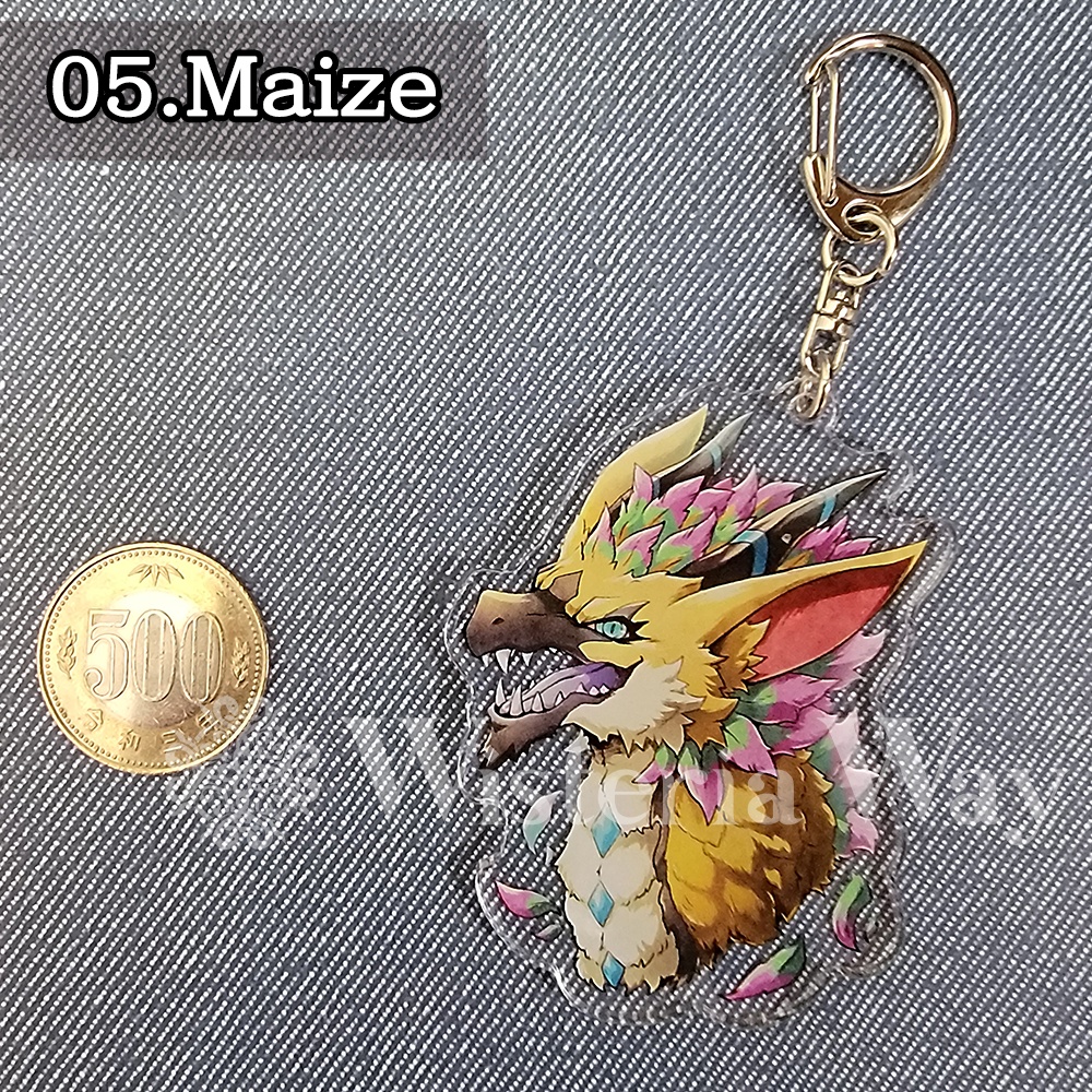 ドラゴン・モンスターHeadshotアクリルキーホルダー