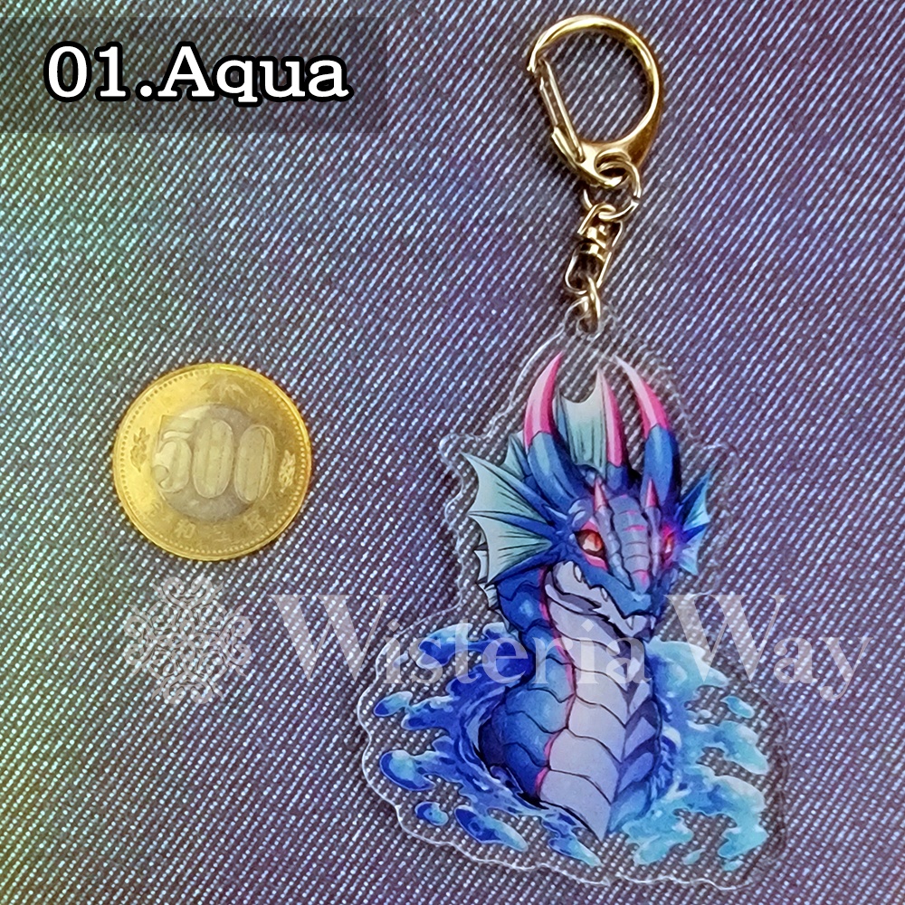 ドラゴン・モンスターHeadshotアクリルキーホルダー