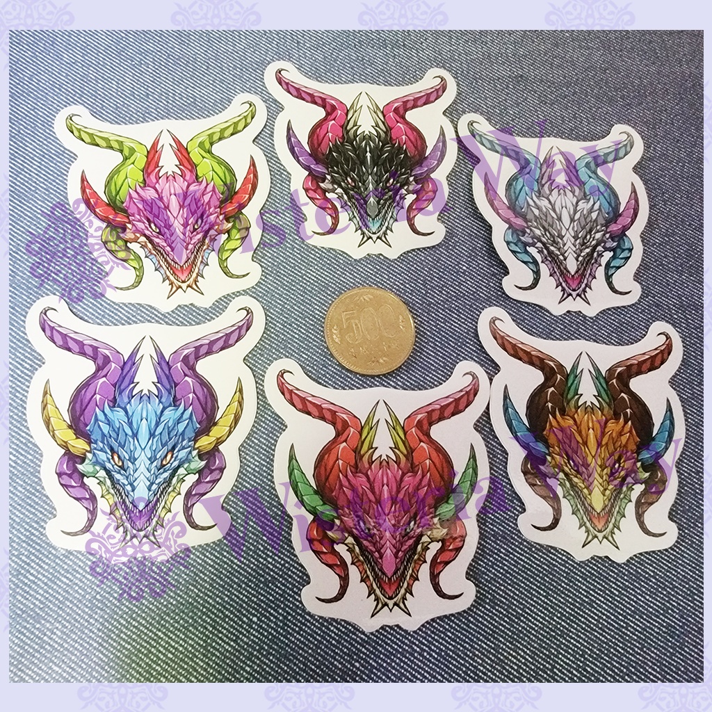 【値下げ】ドラゴンヘッドステッカー